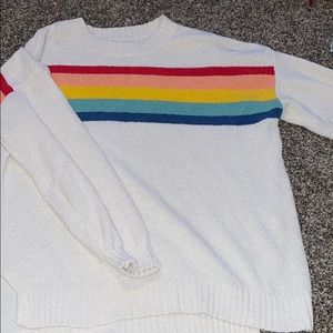 rainbow American eagle sweater